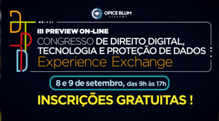 Congresso de Direito Digital, Tecnologia e Proteção de Dados abre inscrições para III Preview Online