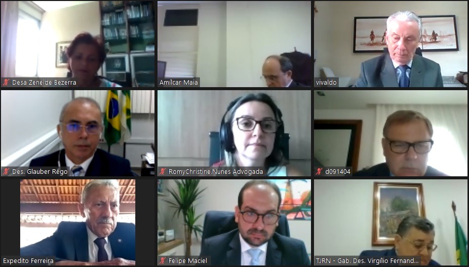 TJ-RN define lista tríplice para a vaga de membro do TRE-RN classe jurista