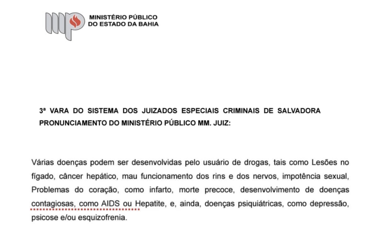 É PIADA OU CIÊNCIA?: Uso de maconha causa AIDS, diz MP em parecer