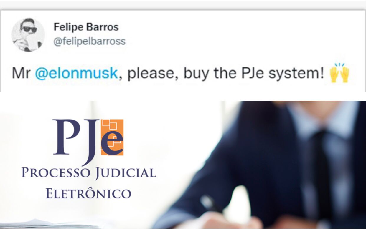 REALIDADE X SONHO: Juiz faz apelo ao bilionário Elon Musk: "Por favor compre o PJe"