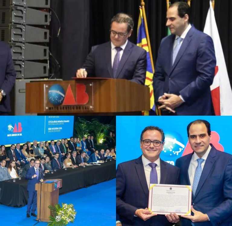 OAB-MS: Bitto Pereira é empossado para novo mandato e renova compromisso com a advocacia