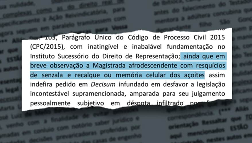 Advogado é alvo de investigações após ataques à juíza em petição com ofensas racistas e comparações nazistas