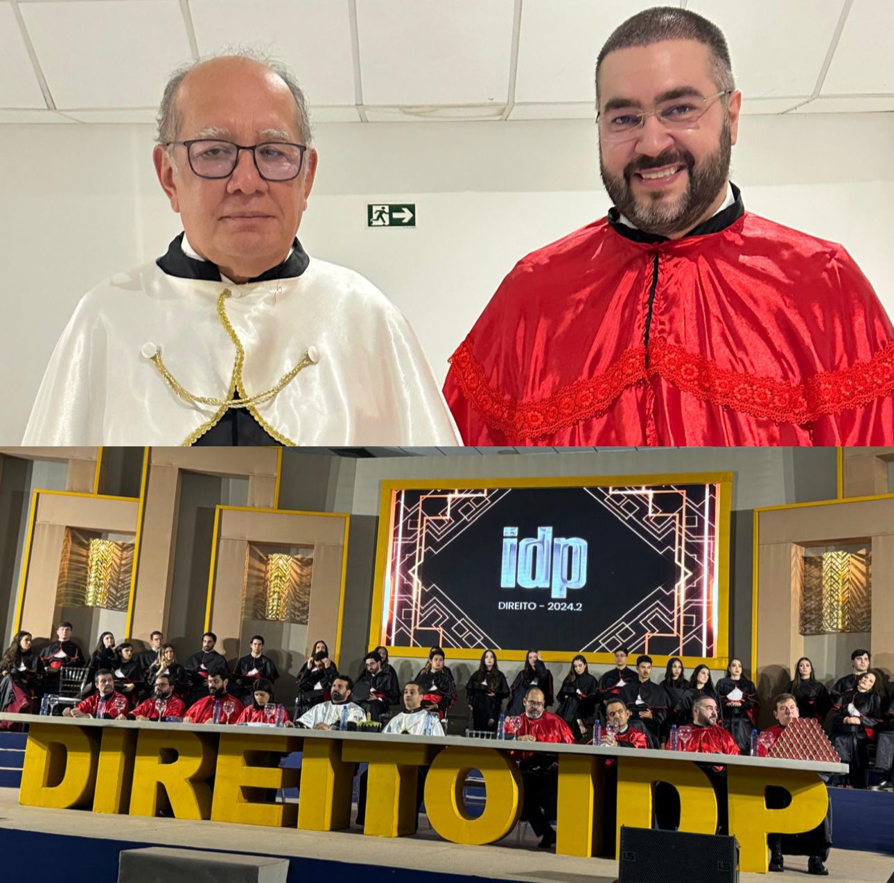 Professores de Direito do IDP são homenageados em colação de grau das turmas 2024.2