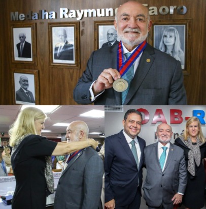 Advogado Eurico Teles é homenageado com a Medalha Raymundo Faoro da OAB-RJ