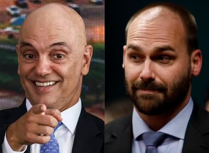 Após abertura de inquérito, Eduardo Bolsonaro declara que vai “frear” Alexandre de Moraes